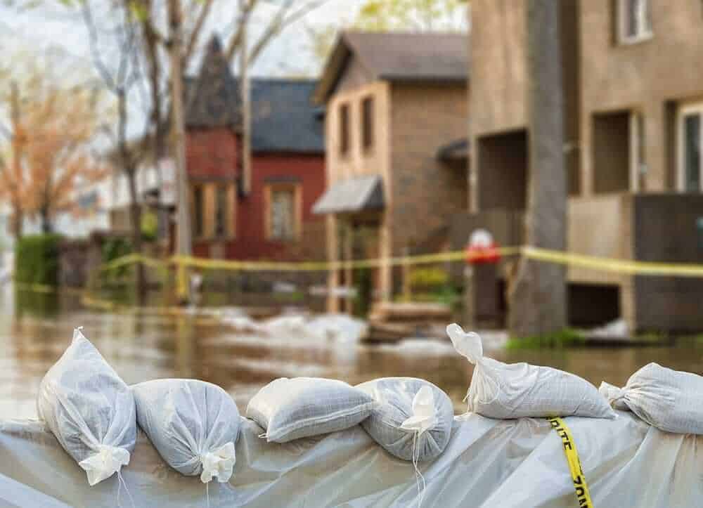 flooded neighbourhood