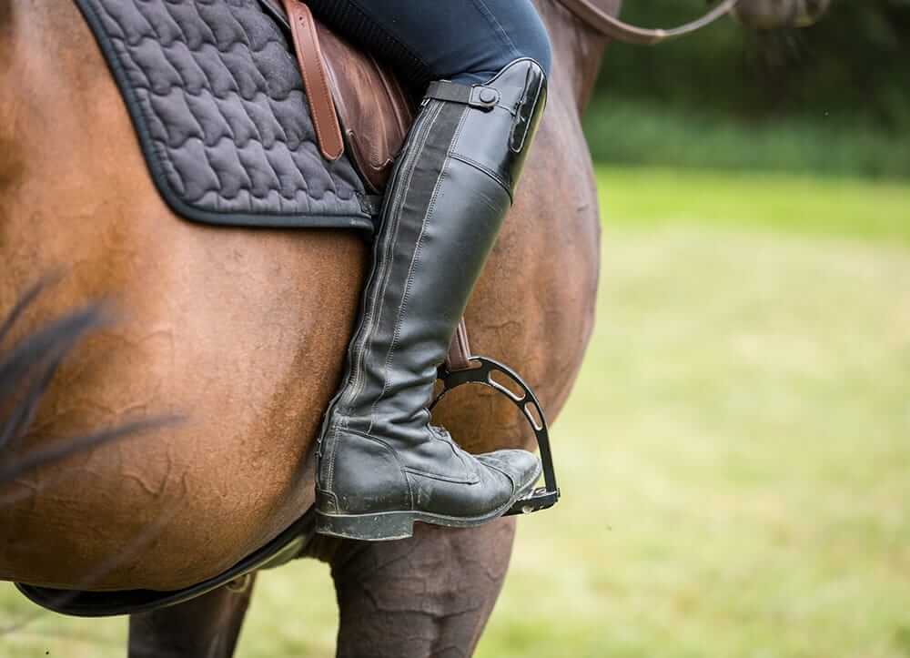 riding a horse