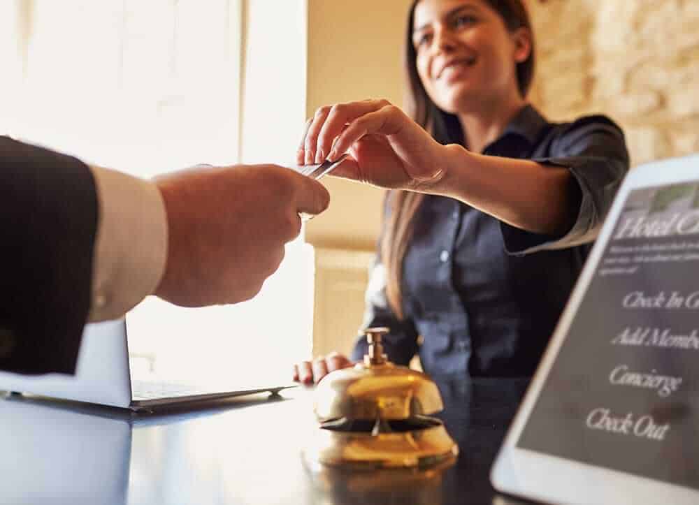 check in into hotel