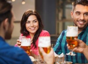 friends drinking beer