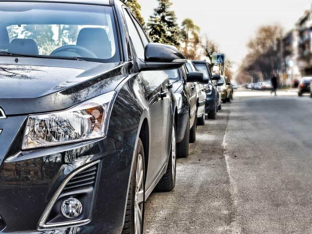 taxi fleet cars on the street
