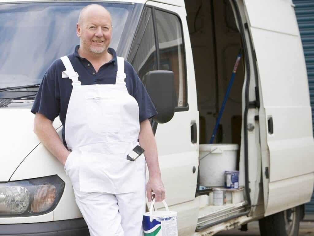 White van decorator man