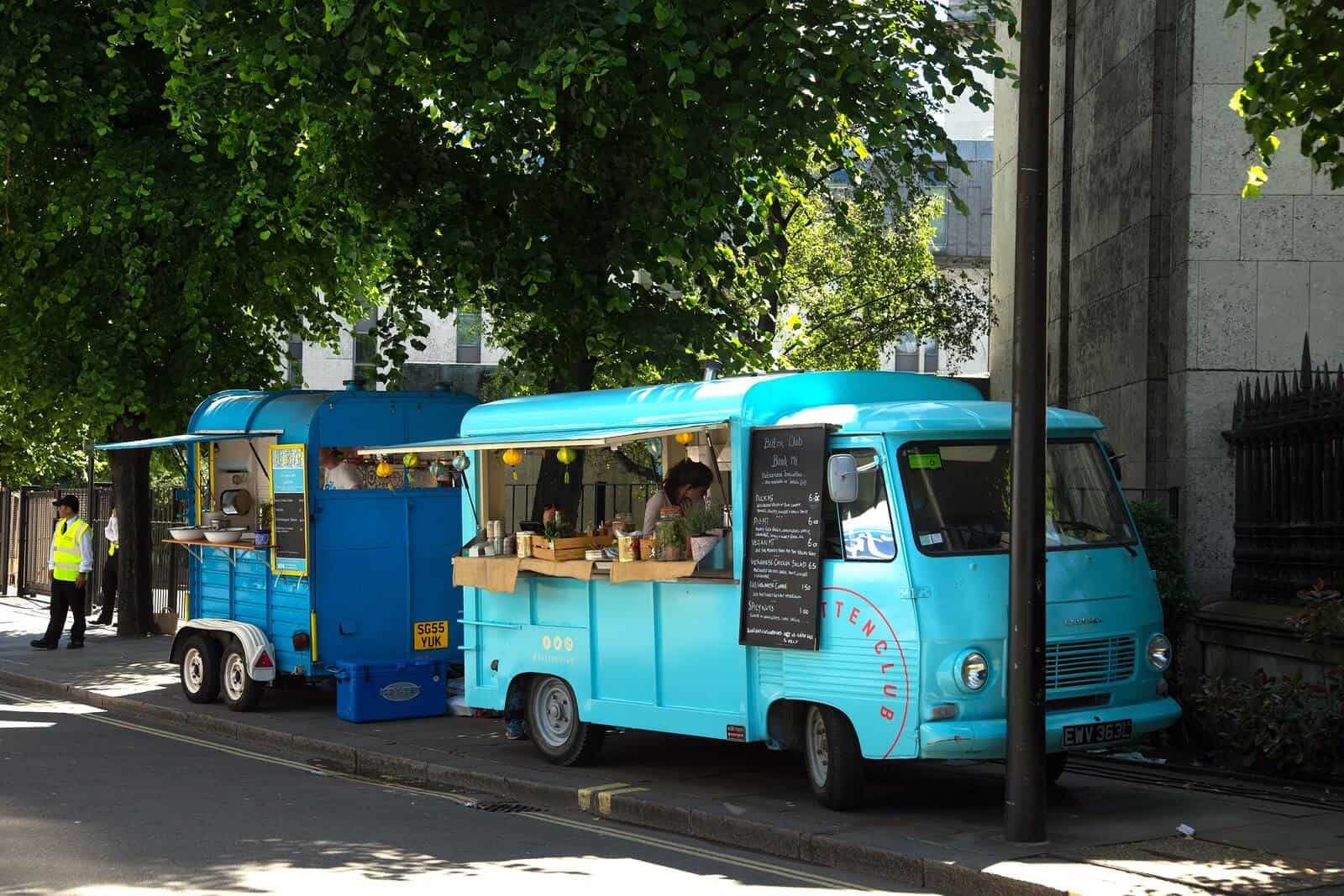 Food vans ready to serve