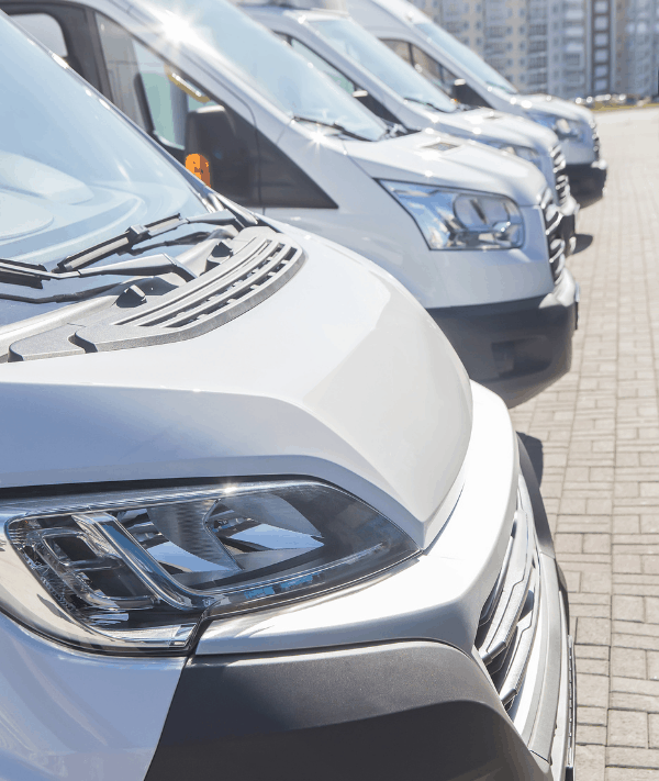 Fleet of vans